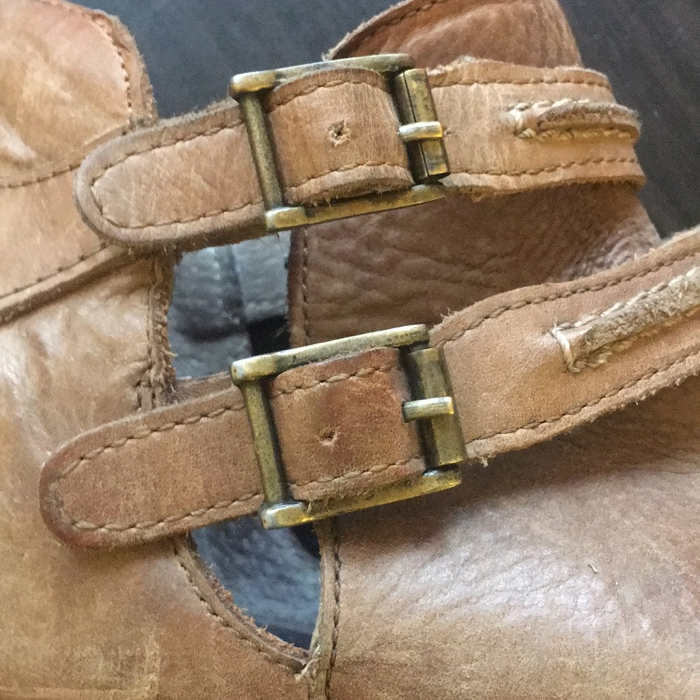 Free People Braeburn side cut out ankle booties